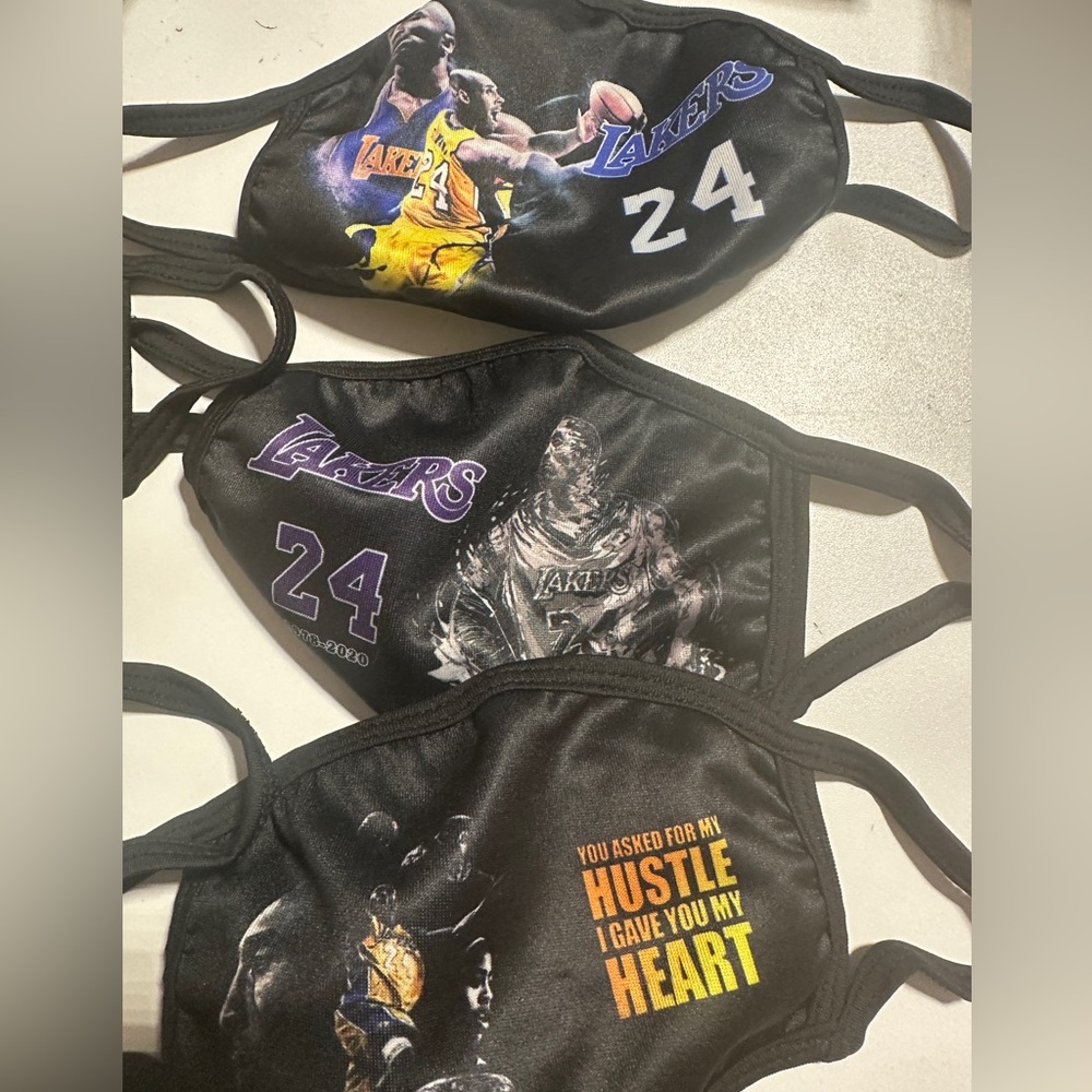Lakers Graphic Face Masks Trio
